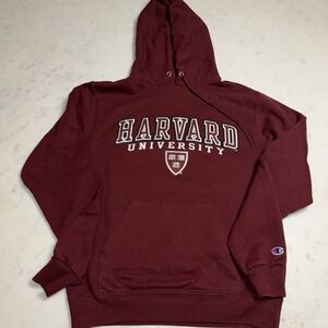 Harvard University Champion Hoodie – Crimson – Size Small